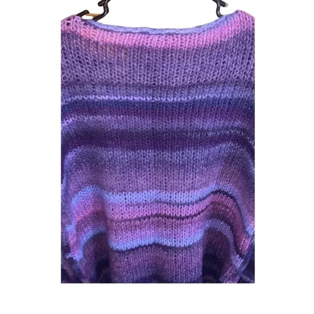 Berretti Purple Pink Wool Blend Sweater Size Medium - Picture 3 of 7